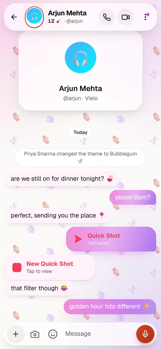 Chats that feel alive on Vielo
