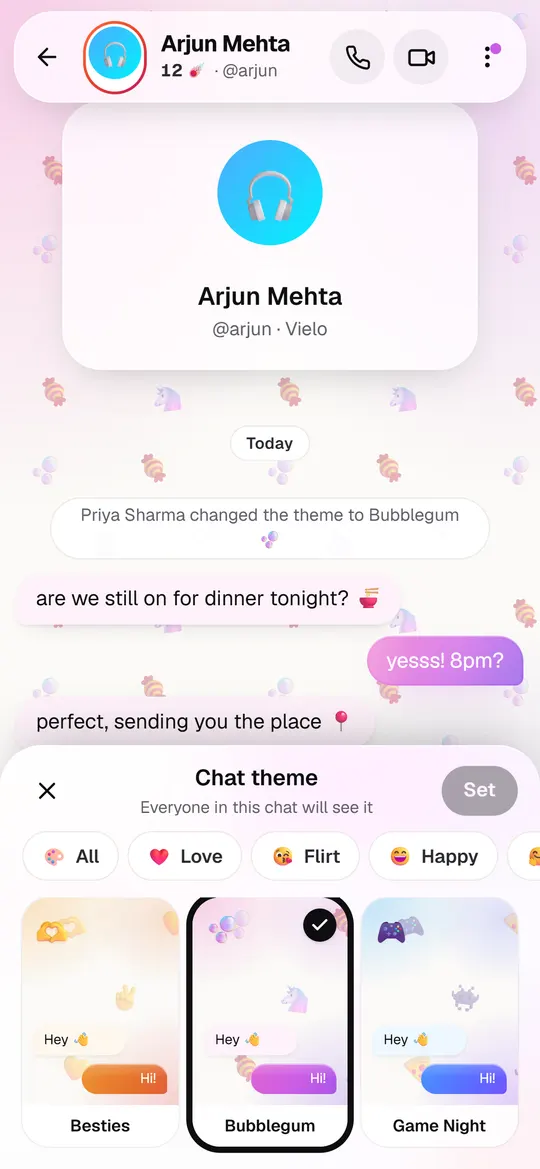 A theme for every mood on Vielo